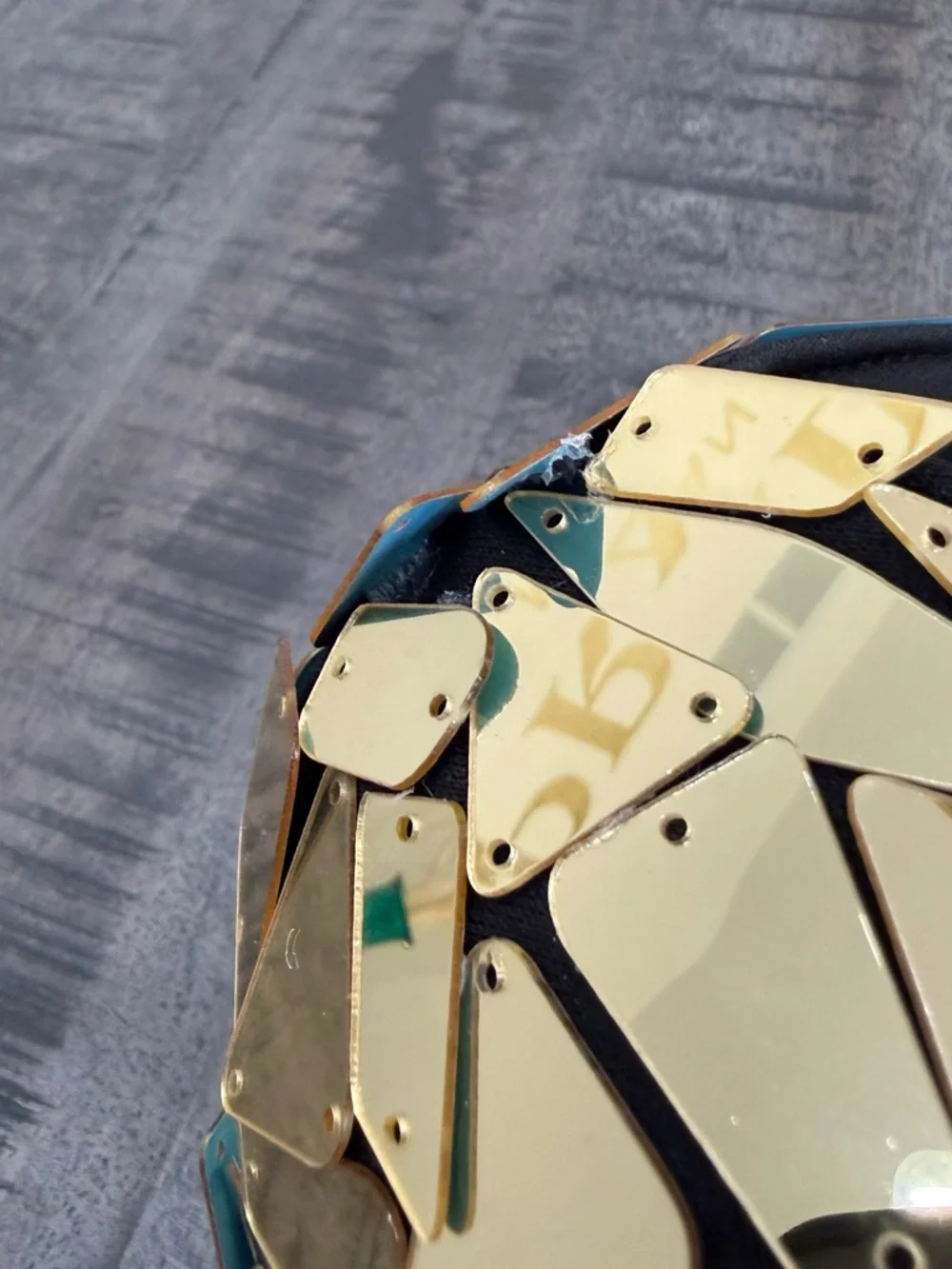 Gold Sequin Decorative Face Mask - Men Accessories